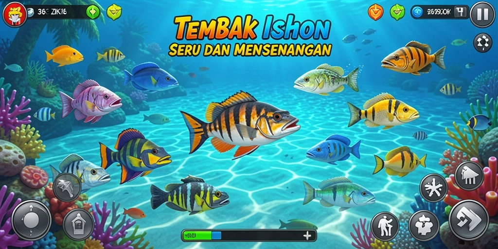 Tampilan gameplay Tembak Ikan yang seru dan menantang di 369ZK.