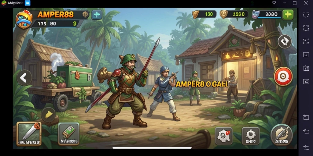 Tampilan menarik dari gameplay AMPER88 yang menyenangkan.