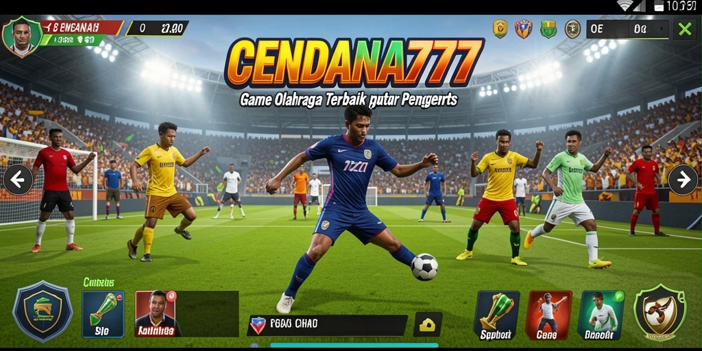 Tampilan gameplay seru dari CENDANA777 dengan aksi olahraga nyata.