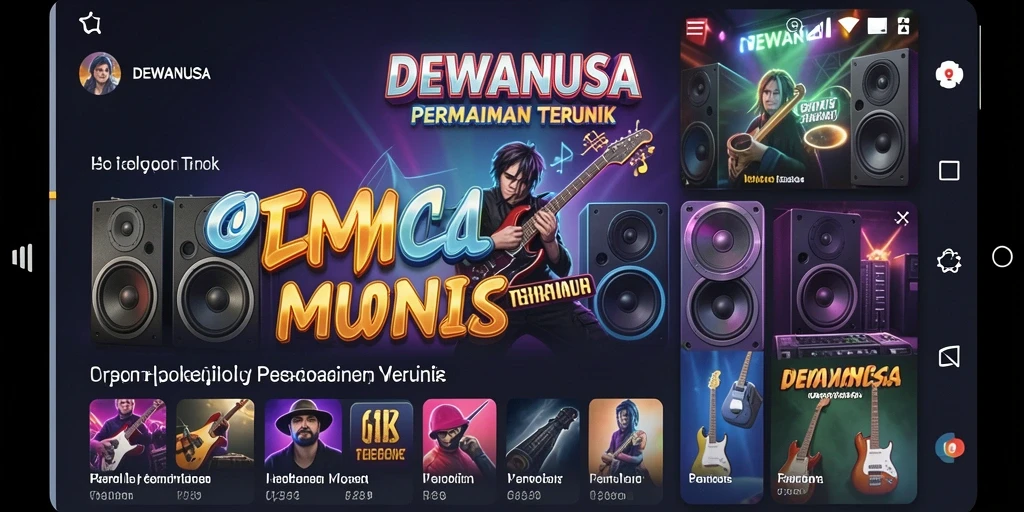Screenshot gameplay DEWANUSA dengan interaksi musik yang seru.