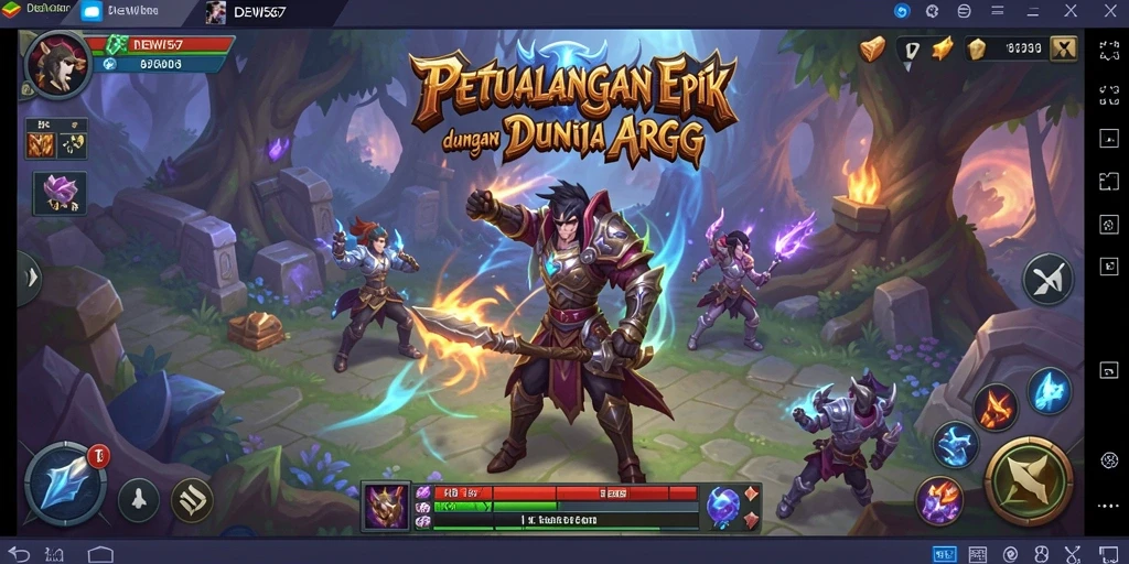 Tampilan menakjubkan DEWI567 dengan aksi permainan seru.