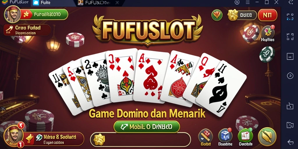 Screenshot utama FUFUSLOT menampilkan gameplay Domino yang seru.