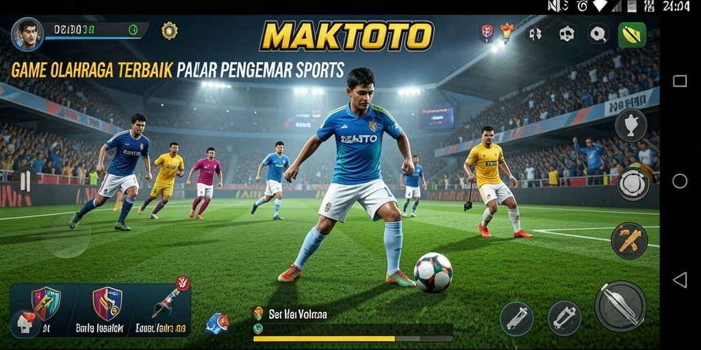 Tampilan gameplay yang menarik dalam MAKTOTO