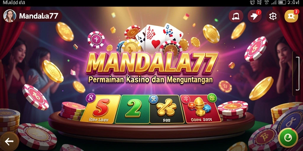 Tangkapan layar MANDALA77 menampilkan gameplay kasino yang mendebarkan dan penuh warna.