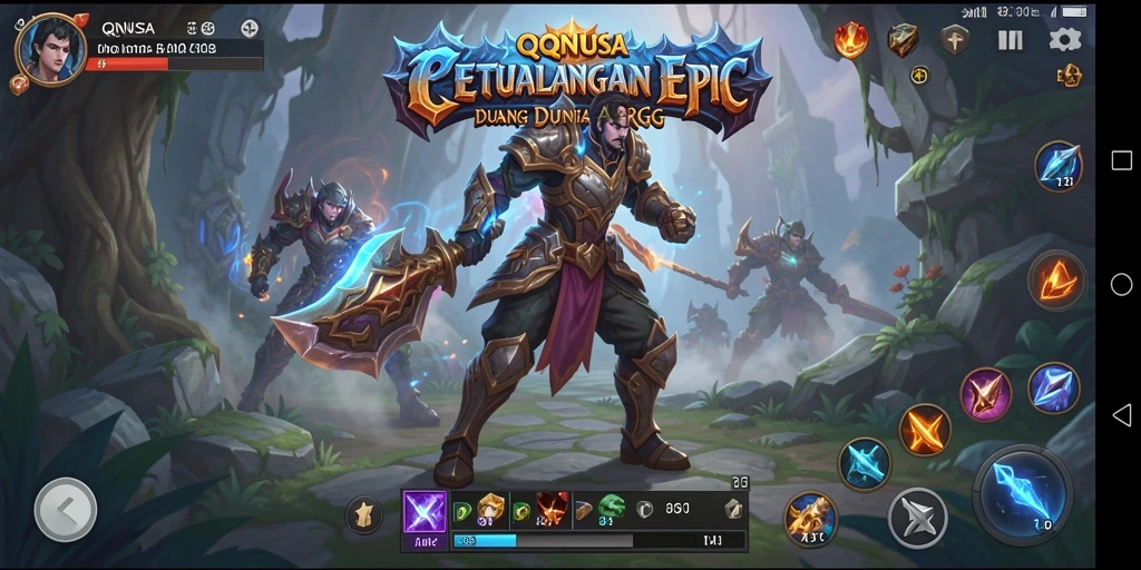 Tampilan mendebarkan dalam pertempuran ARPG QQNUSA.