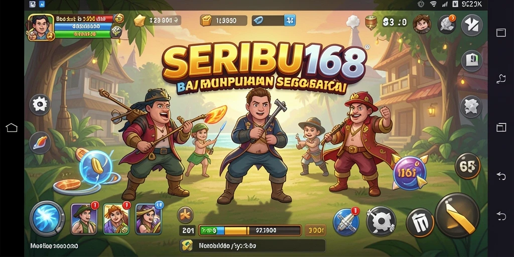 Tampilan gameplay SERIBU168 yang menarik dan santai.