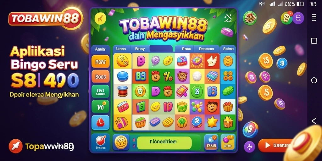 Tampilan gameplay seru dalam aplikasi Bingo TOBAWIN88.
