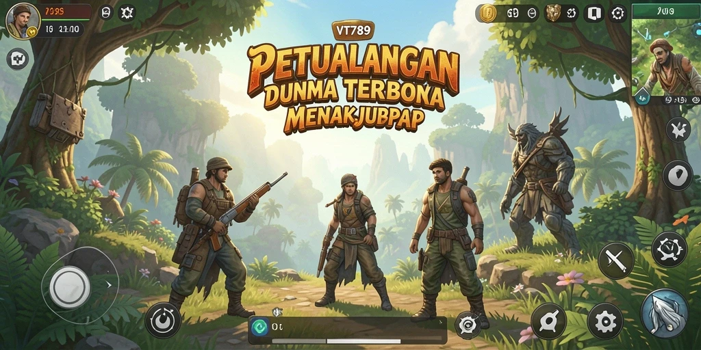 Tangkapan layar dari gameplay VT789 yang menampilkan eksplorasi dunia terbuka.